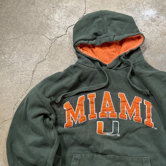 VTG University of Miami Hurricanes OVB NFL Hoodie Mens M - Picture 7 of 8